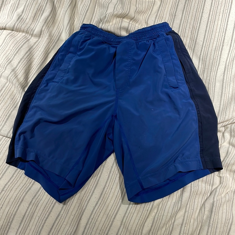 Blue/Black lululemon shorts. Size 9"